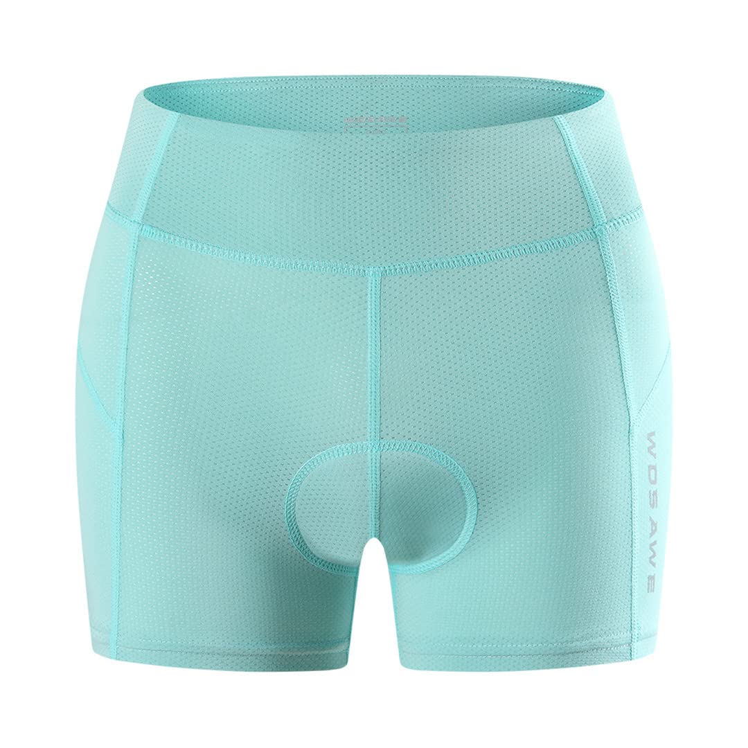 Suwequest Mujeres Ciclismo Ropa Interior 3D Acolchado Montaña MTB Bicicletas Pantalones Cortos Equitación Bicicleta Deporte Ropa Interior Mallas Pantalones Cortos BO114-L L