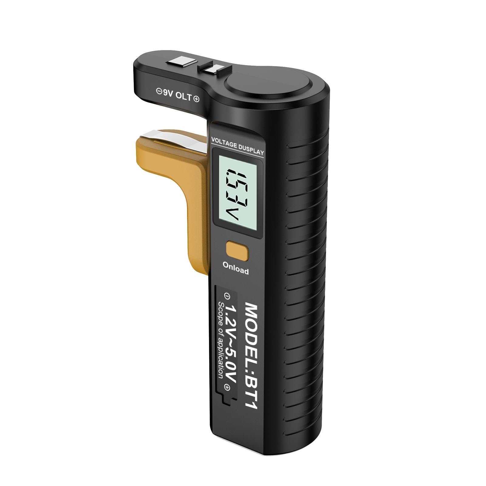 TRENDIVIBE Digital Battery Tester Small LCD Display Power Monitor Meter for AAA 1.5V 9V