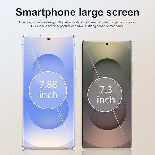 Miniatura 2 de Teléfono desbloqueado S25U, teléfono inteligente de 8 GB+256 GB, pantalla de 7.2 pulgadas con teléfono celular Android 14, procesador Octa-core,