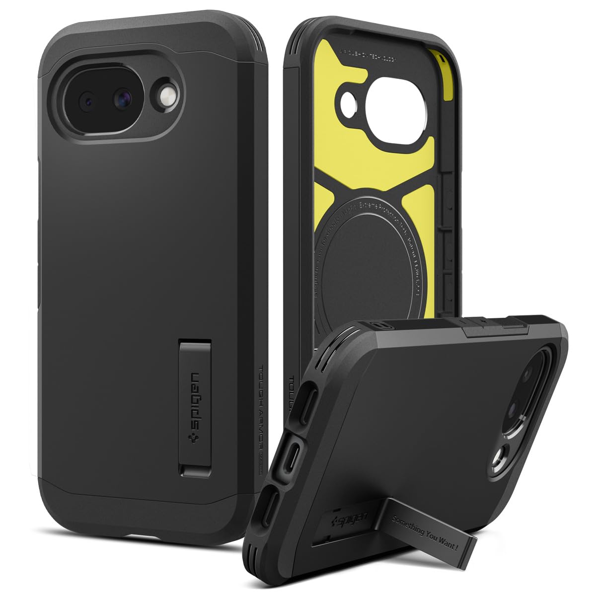Spigen Tough Armor MagFit für Google Pixel 10a Hülle [XRD-Pad Stoßdämpfung] [Militärgeprüfter Schutz] Case Handyhülle, Kompatibel mit MagSafe –Schwarz