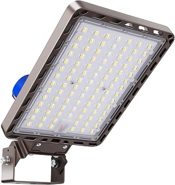 Juyace 240W LED Parking Lot Light with Photocell, 36000LM 5000K, IP65 Dusk to Dawn Outdoor Security Flood Light with Trunnion Bracket, 110-277V Commercial Area Light for Warehouse Street Yard