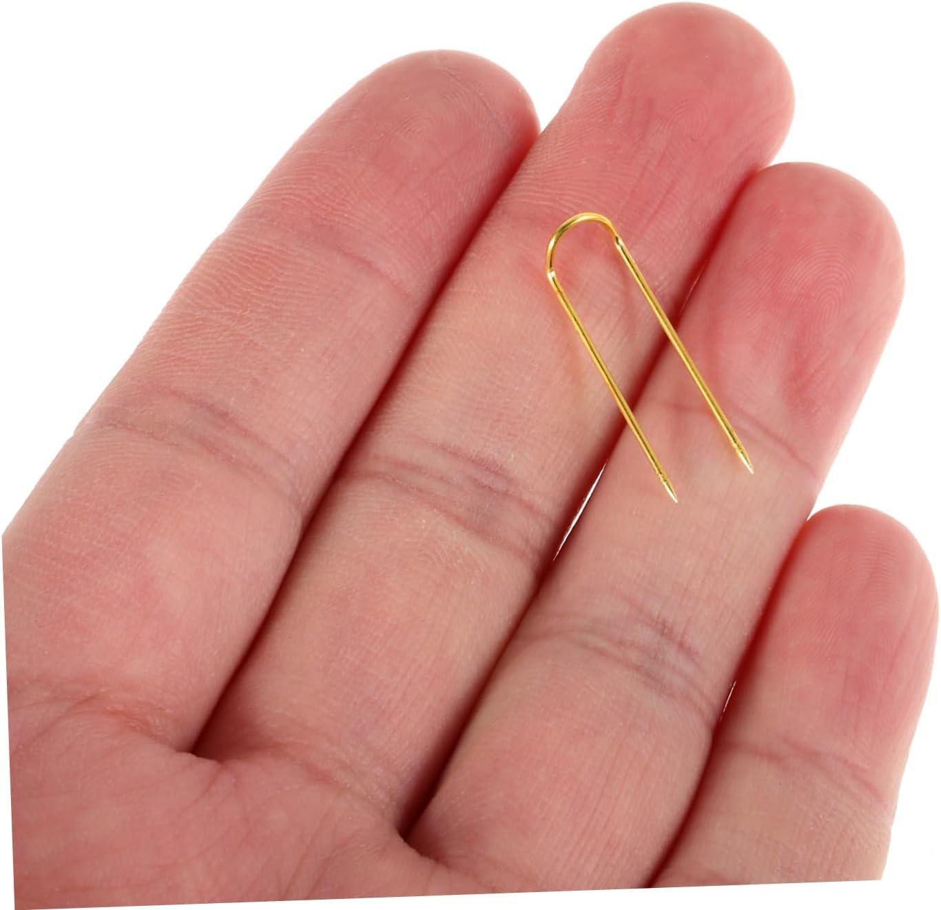FIXOSHEE 100pcs u Pins for Crafts Durable Curved Upholstery Needles Double Pin Design for Secure Fabric Fixation Sewing Projects for Cross Stitch and Embroidery