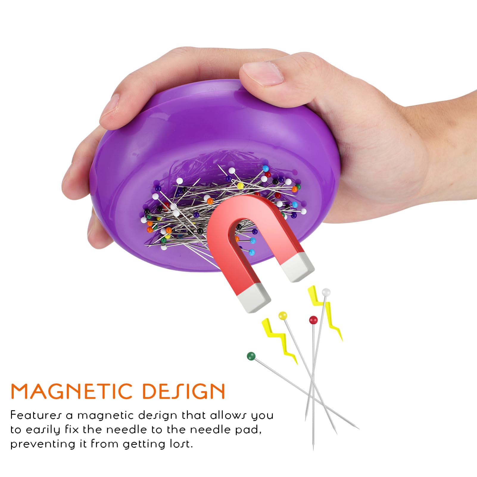 5stücke Magnetisches Nadelkissen Mit Positionierungsnadeln Multifunktionale Aufbewahrungslösung Für Nähzubehör Stark Magnetisch Und Robust Für Verschiedene Nähprojekte