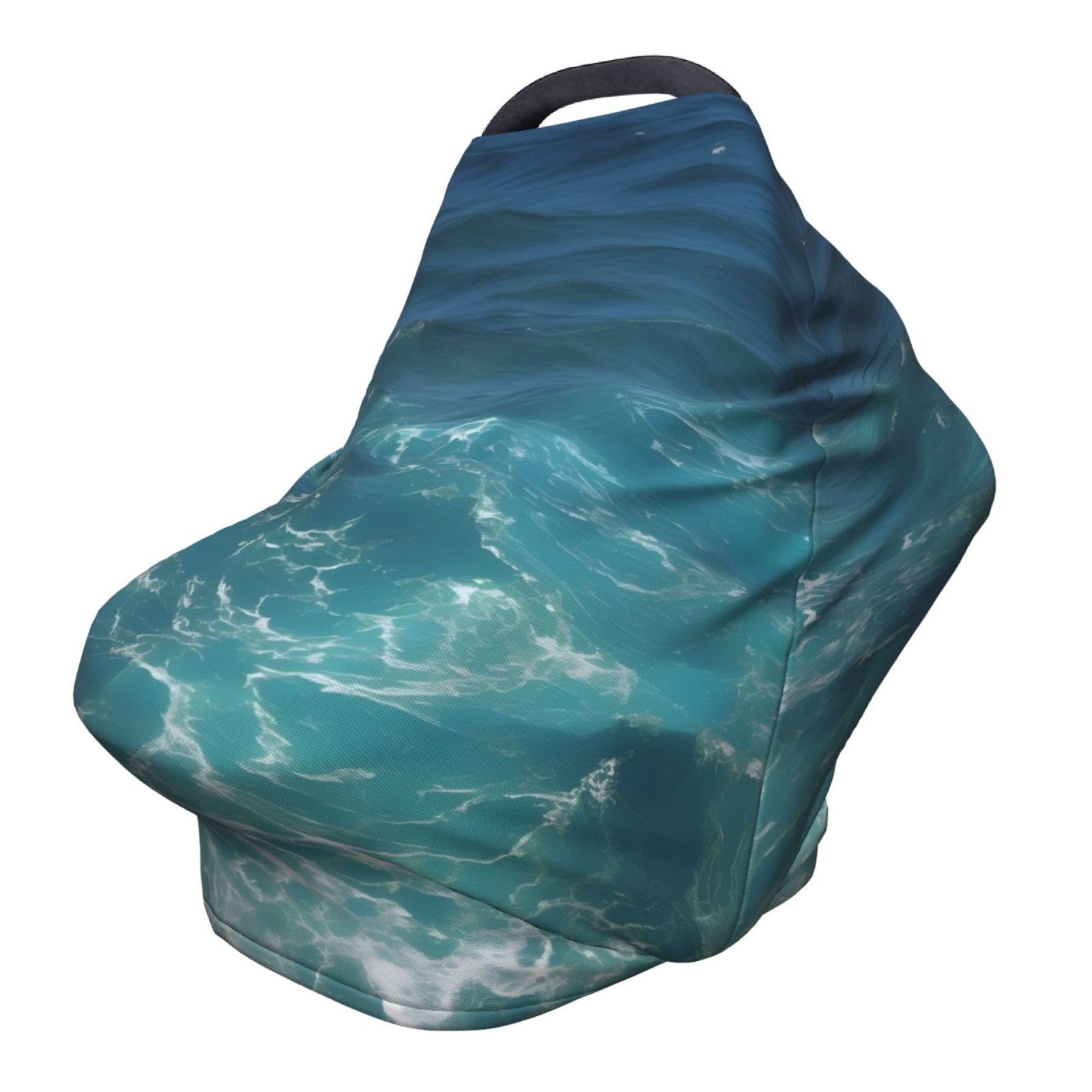 XZDHYZ The Deep Ocean Versatile full-print Stroller Chair Cover/Nursing Cover, specially designed for your baby, Black