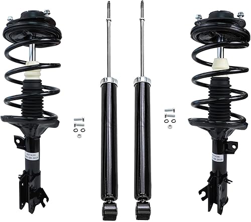 Miniatura 54 de Detroit Axle - Amortiguadores para BMW 328i 325i 128i 135i 335i 330i 335d 335is (sin Sport Susp.) 2 puntales delanteros completos con muelle
