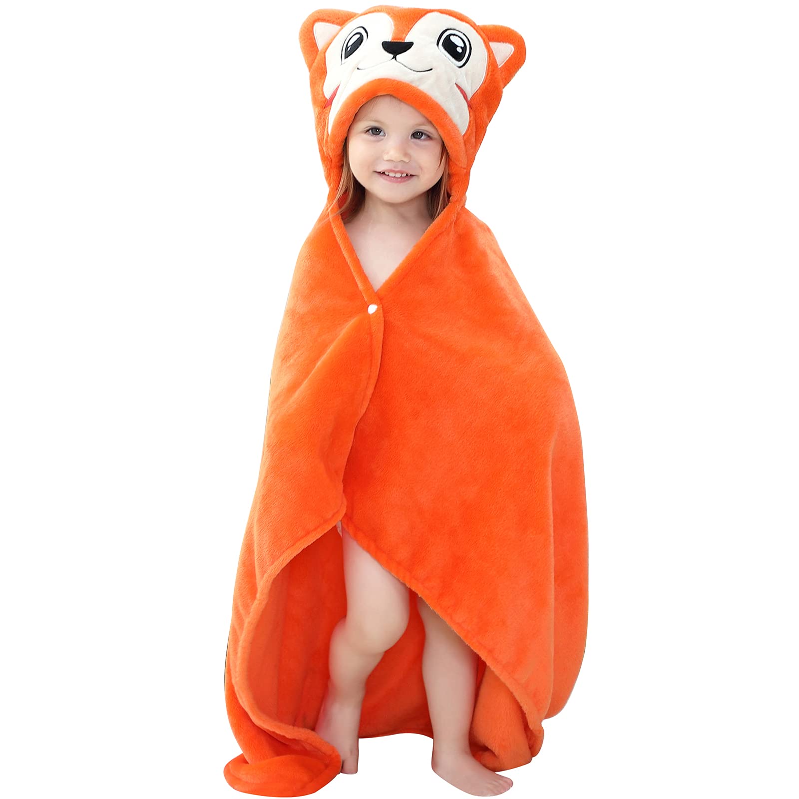 Arkwida Wearable Blanket Hoodie for Kids Toddlers Hooded Towels Soft Cozy Wearable Throw Blanket Hoodie for Boys Girls