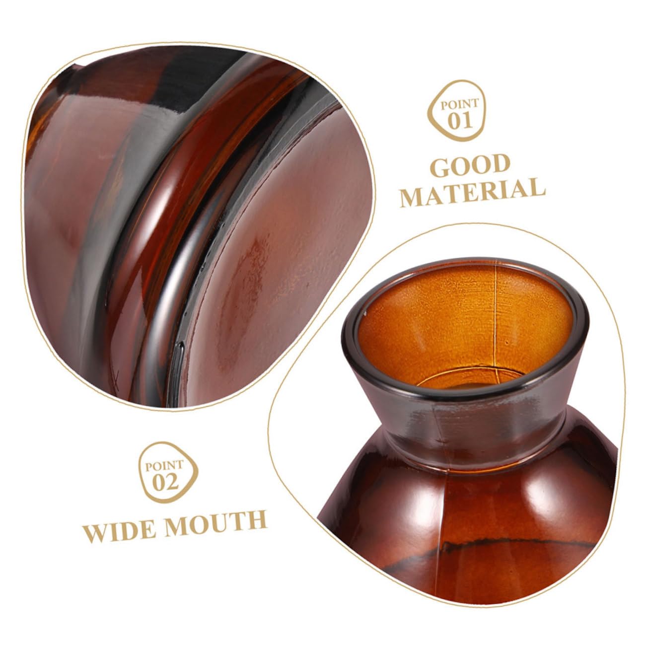 Ciieeo 2pezzi Bottiglie Diffusore Aroma Ricaricabili Trasparenti per Oli Essenziali e Profumi Decorativi