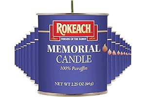 24 Hour Yahrzeit Yizkor Premium Memorial Candles | 100% Pure Paraffin