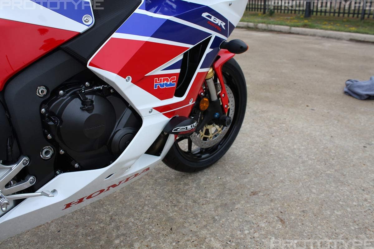 T-Rex Racing No Cut Frame Sliders Compatible with Honda 2013-2021 CBR600RR -Black
