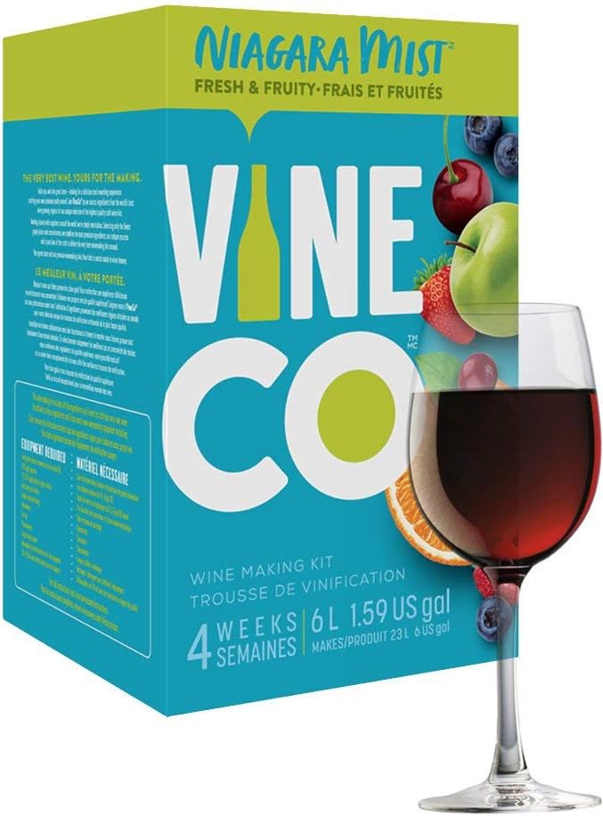 NIAGARA MIST Wine Kit – Black Cherry – Makes wine in 4 weeks