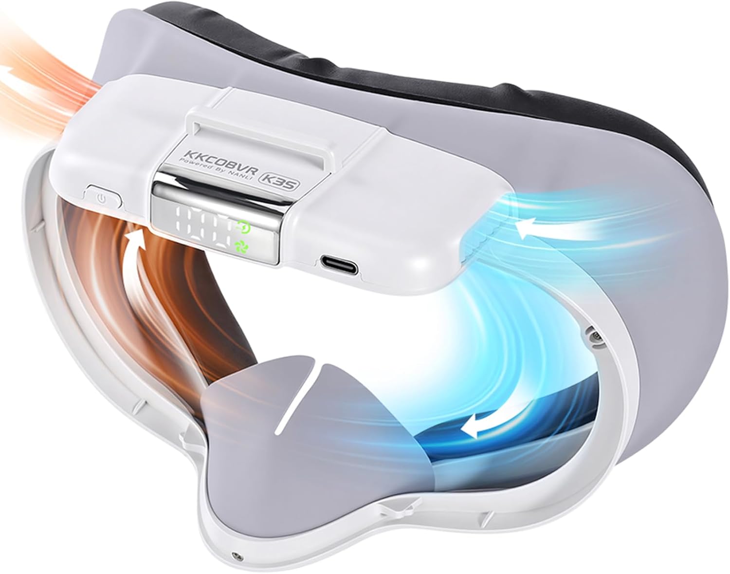 KKCOBVR K3S Facial Interface Fan Relieve Lens Fogging Only Compatible with Meta Quest3s,NOT Compatible with Meta Quest3