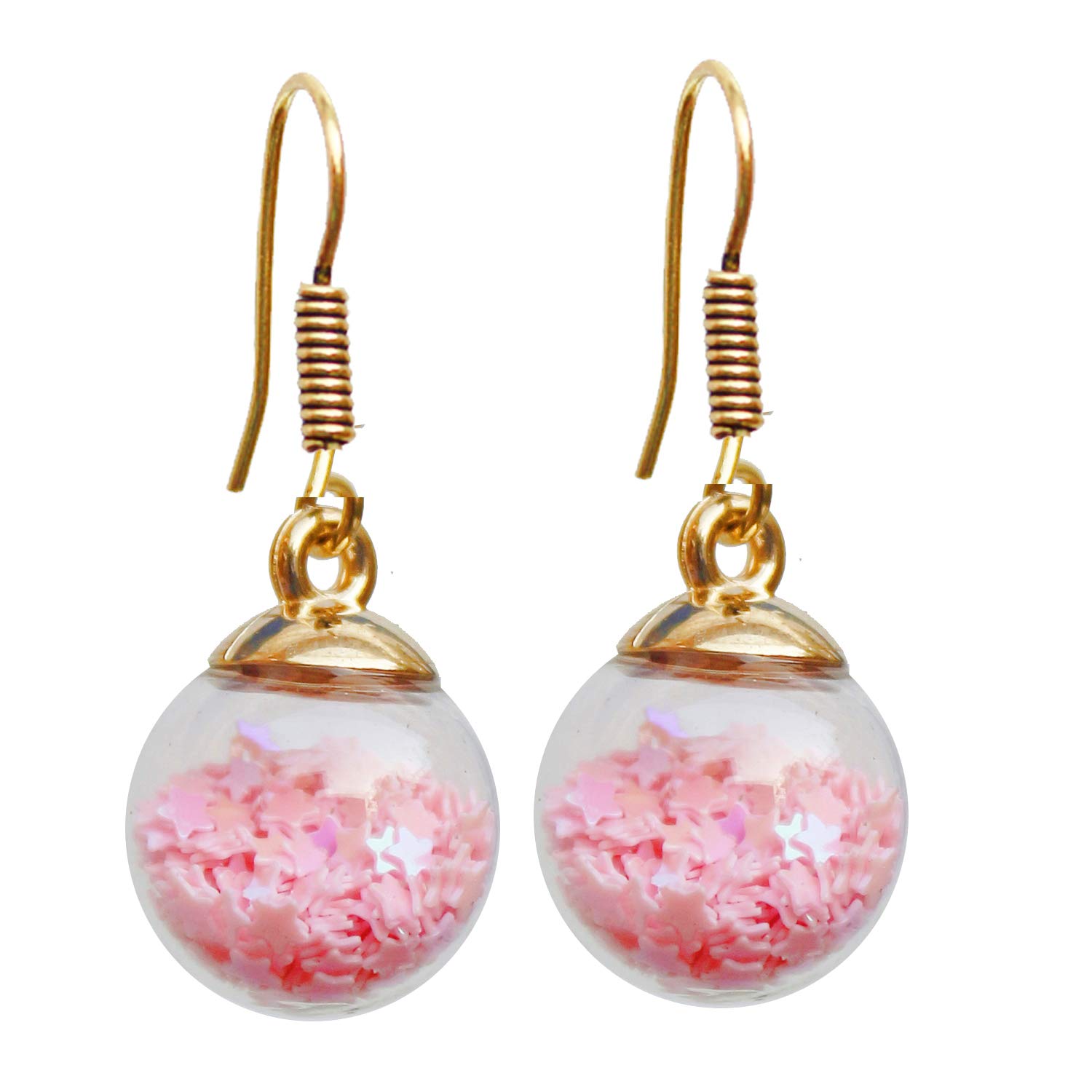 Lucky Jewellery Designer Pink Color Crystal Earring for Girls & Women (48-CHEC-LJ711-PK) (B07N1D594Z) Amazon Price History, Amazon Price Tracker