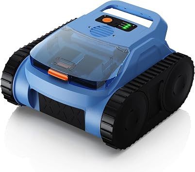 Cordless Robotic Pool Cleaner,Automatic Robotic Pool Vacuum for Inground Pools,Spa Pool Robot Cleaning up to 2150 Sq.ft for Floor,Wall Climbing,Waterline,4800GPH Suction,180min Battery Life