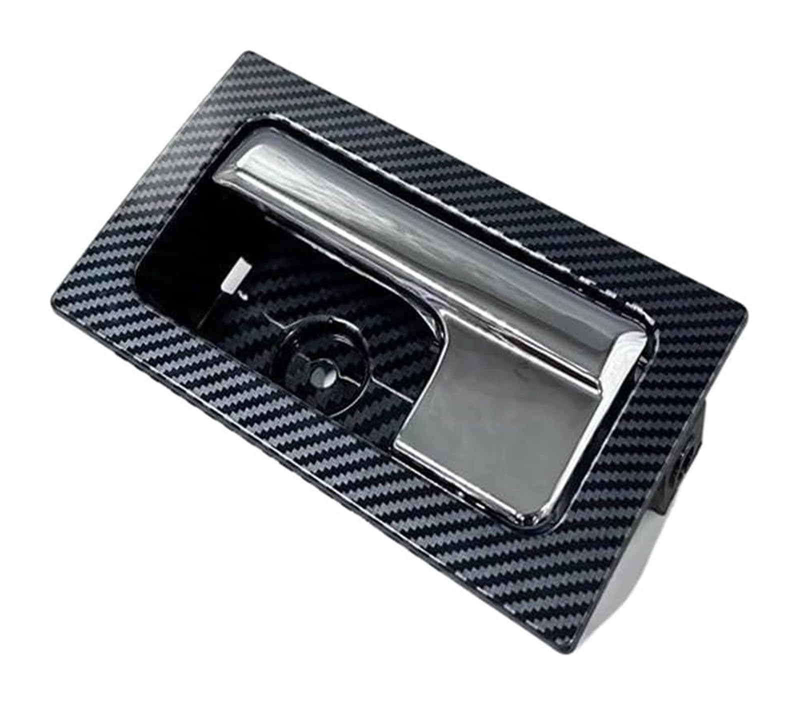 FANGZIQF Inner Door Pull Handles for Pickup F150 F250 2009-2014 Door Inner Handle All Carbon Fibre(Left)