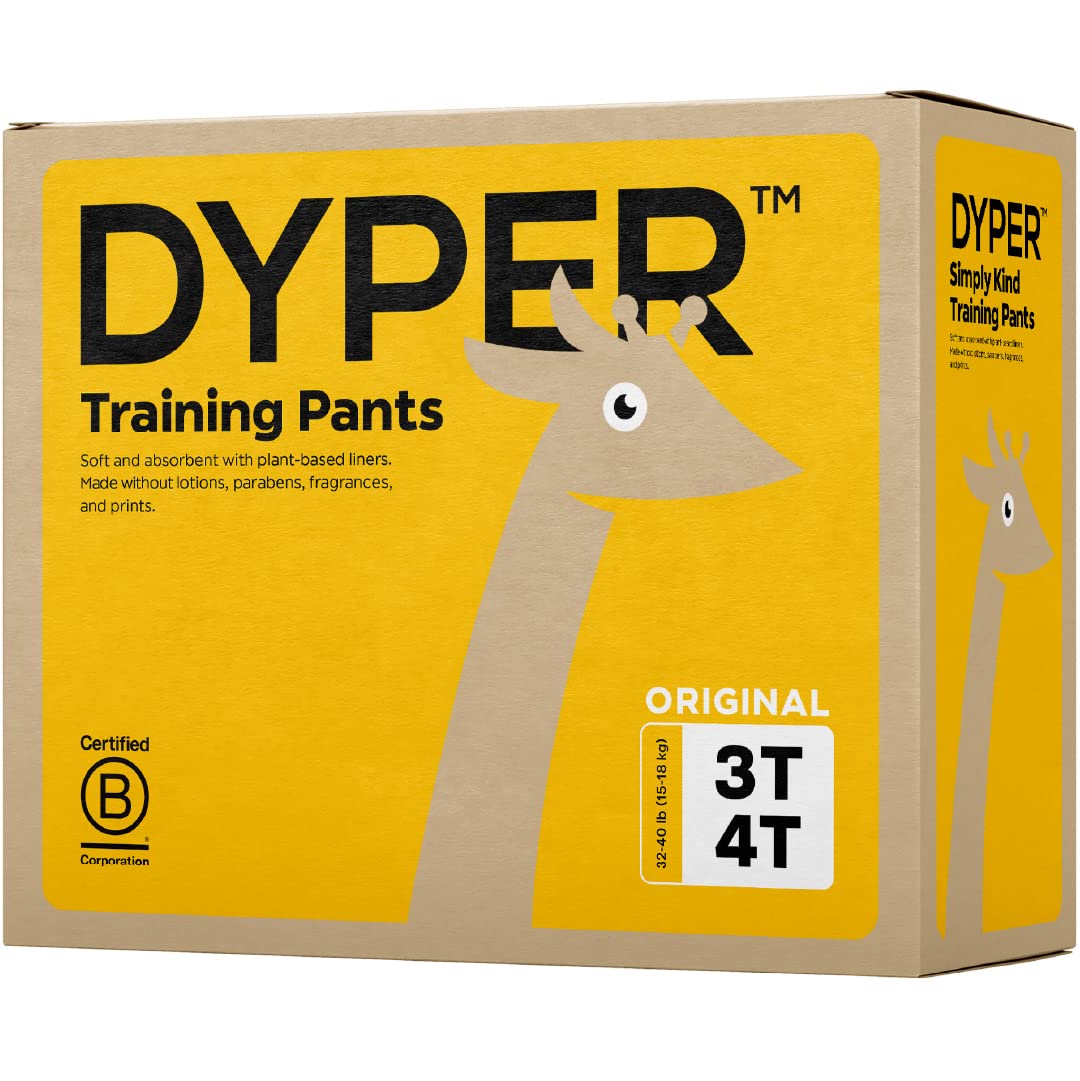 DYPERViscose from Bamboo Toddler Potty Training Pants Girls & Boys Size 2T-3T, Day & Night, Made with Plant-Based* Materials