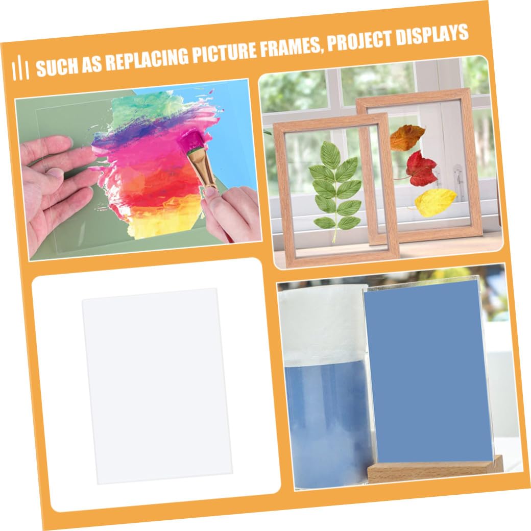 Alipis 10pcs Clear Acrylic Blanks for DIY Projects Versatile Acrylic Sheets and Easy to Cut for Crafting and Custom Designs for Wedding Decor and Art Projects
