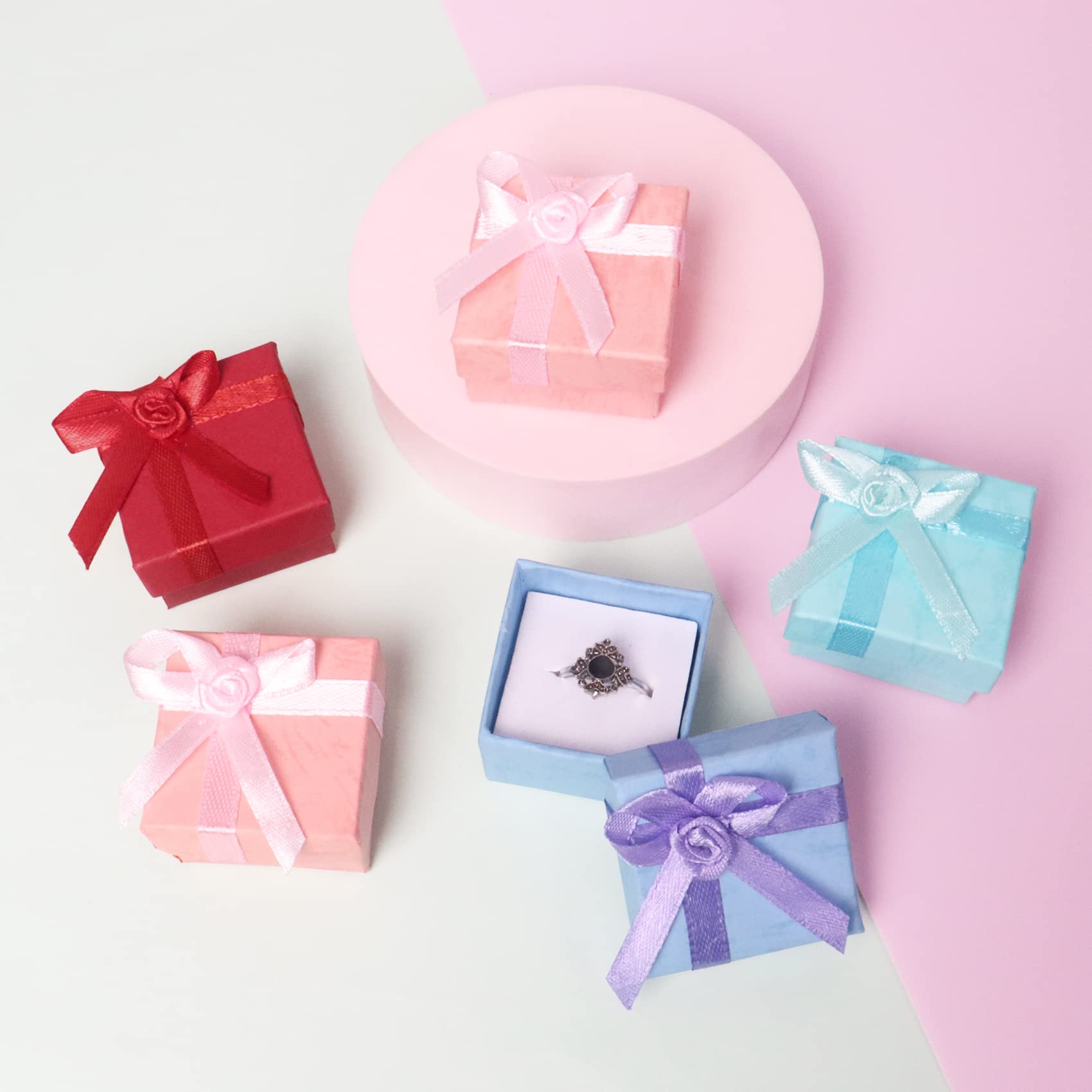 4 Pezzi Scatola Regalo Piccola, Scatola Regalo Con Coperchio