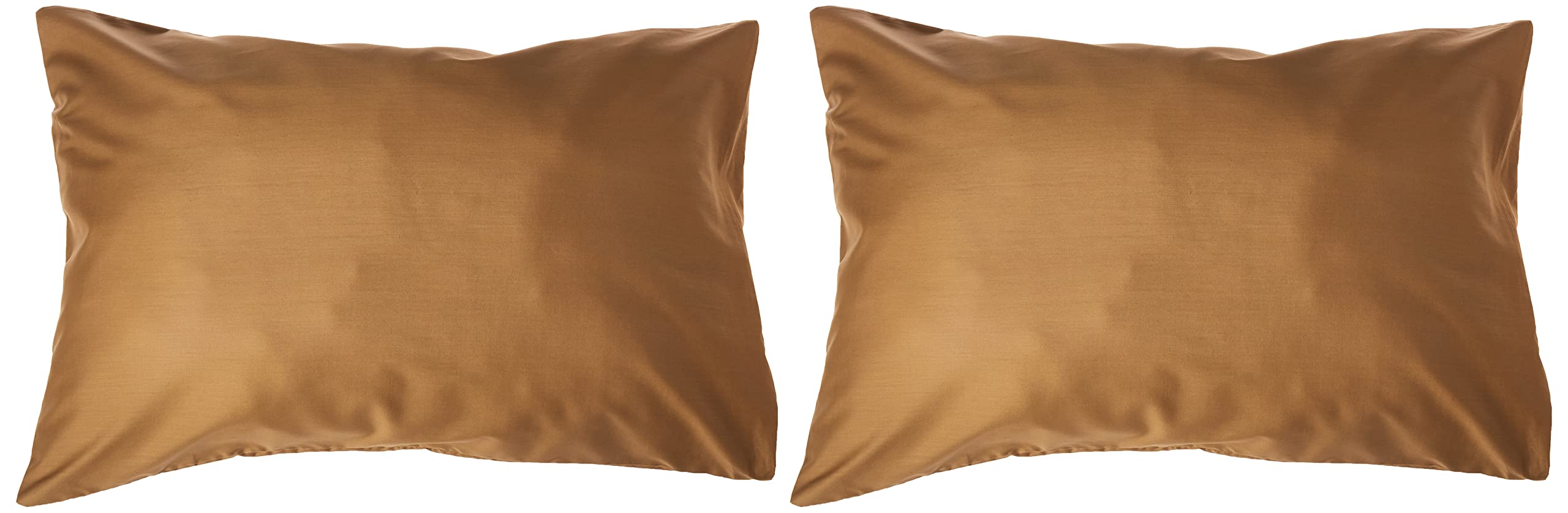 Hotel Linen Klub 2-Piece Pillow Covers - Luxurious 180 Thread Count 100% Cotton Dyed Percale in Rich Chocolate, Size: 50 x 75 cm, Perfect for Elevating Your Bedroom Décor with Comfort and Elegance