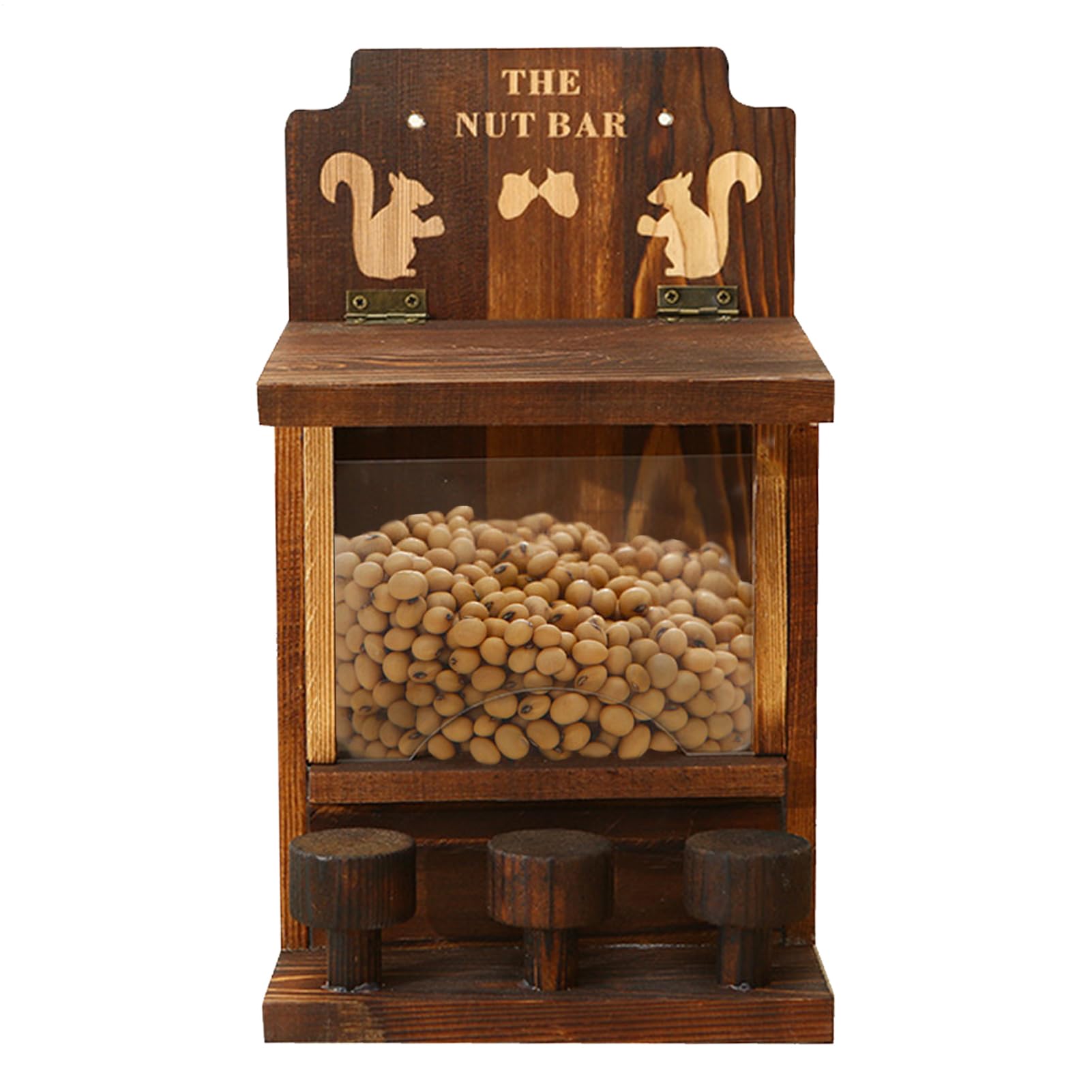 Casa De Ardillas - Casa para Ardillas De Madera - Resistente A La Intemperie Alimentador De Vida Silvestre para Jardín De Invierno Exterior