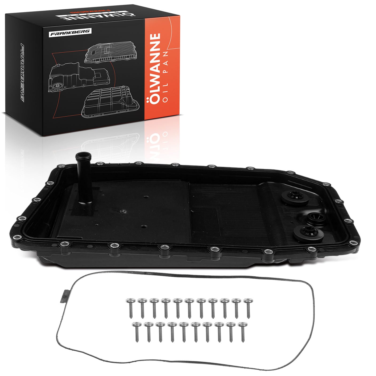 Frankberg Cárter de aceite de transmisión automática 24117571227 | Compatible con: XJ X350 X358, S-Type X200, Discovery III L319, XJ X351, XK8 Convertible X100, XK Convertible X150