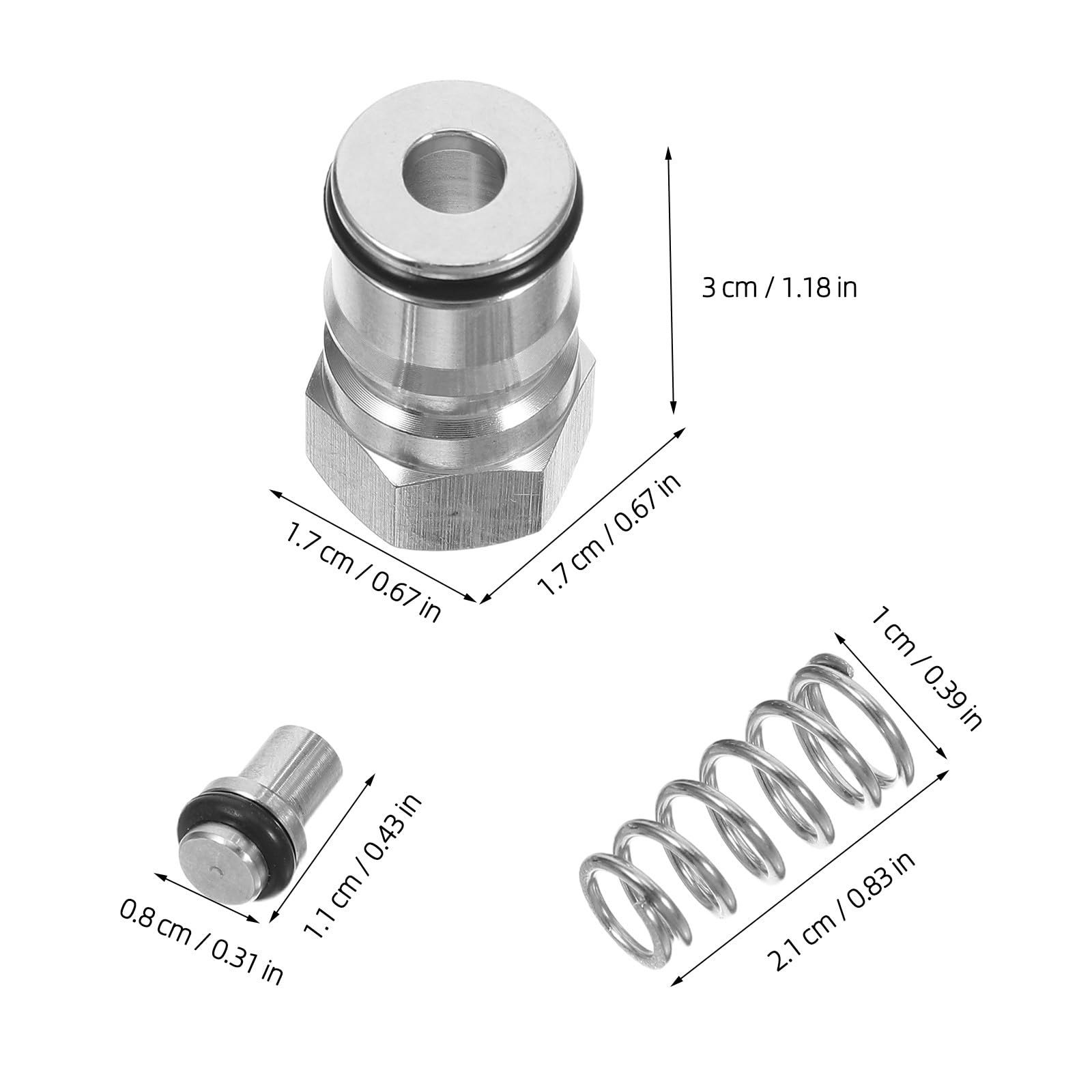 1 Set di Perno di bloccaggio a Sfera per Fusto di Birra, Raccordo