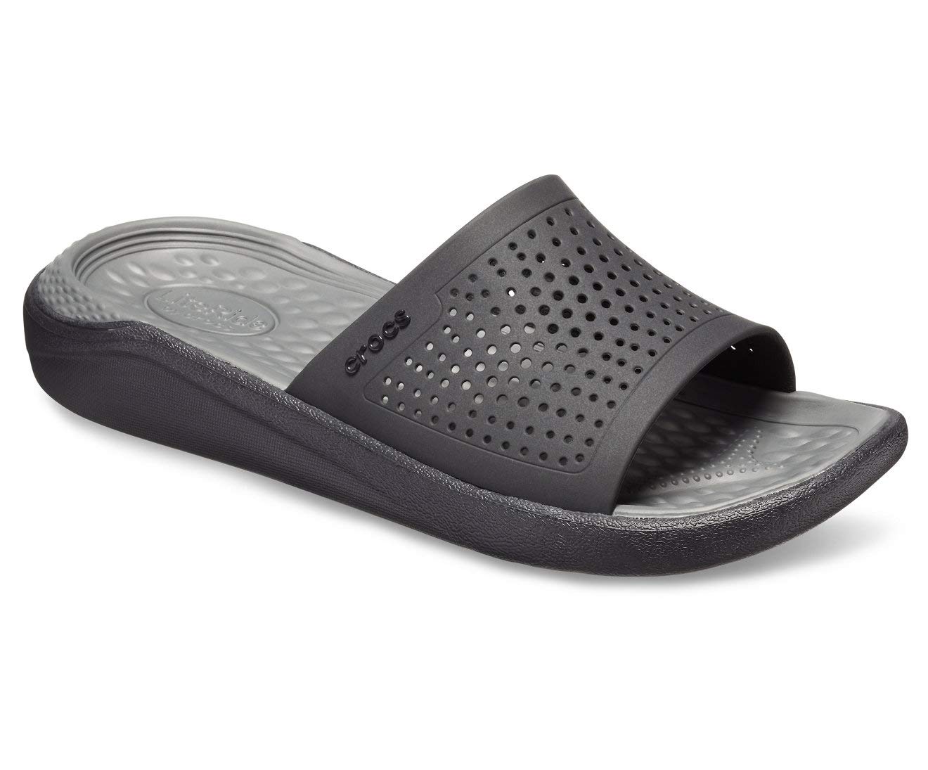 crocs Unisex-Adult Lite Ride Slide Black/Slate Grey Slide Sandal - 7 UK Men/ 8 UK Women (M8W10) (205183-0DD) (B07W4XZNFL) Amazon Price History, Amazon Price Tracker