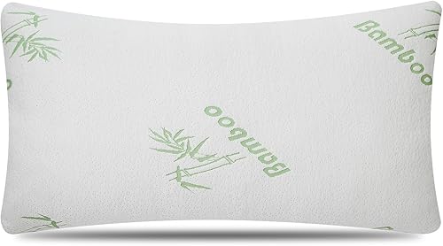 Moclever Almohada de bambú tamaño King, almohadas de espuma viscoelástica para dormir, rayón triturado refrescante hecho de almohada ajustable para