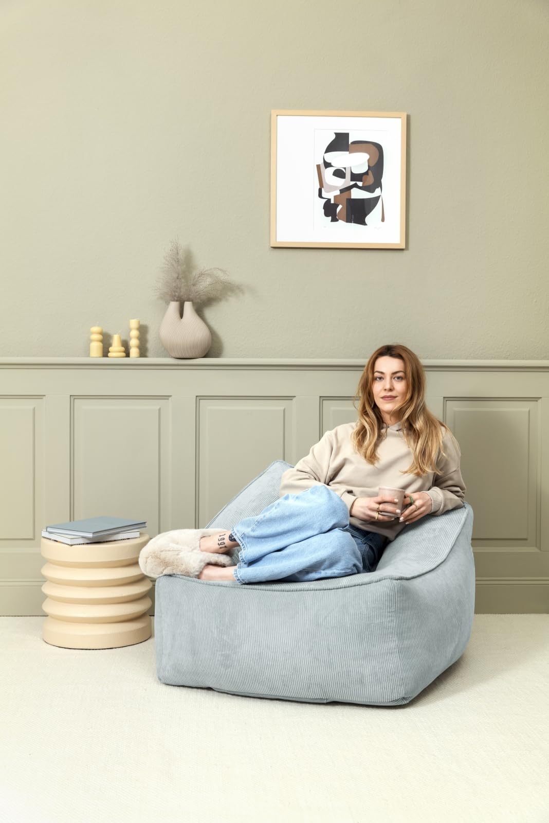 Sitting Point Cord-Sitzsack INGA Mambo XXL in grau