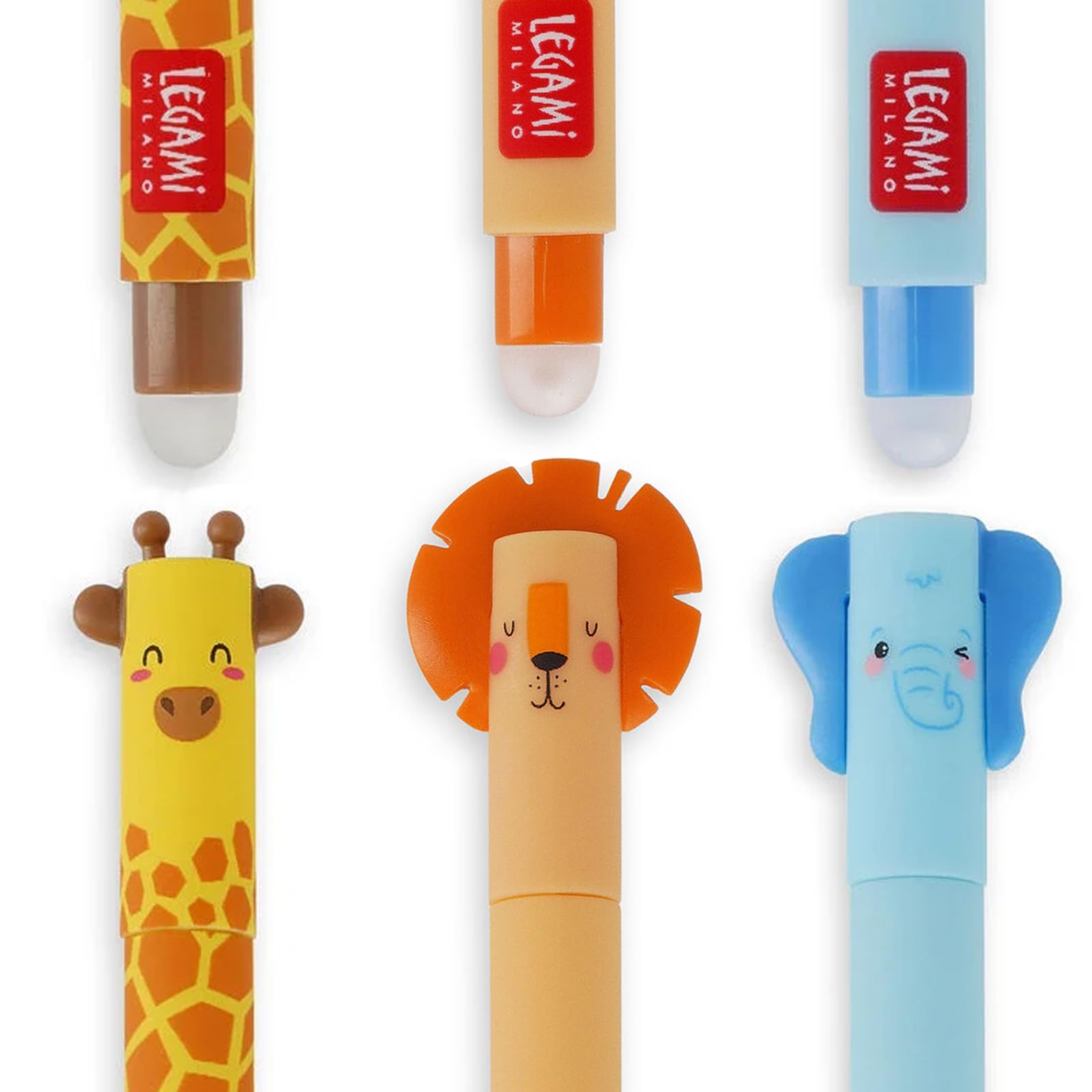 LEGAMI - Set mit 3 Löschbaren Gelstiften - Savannah Friends