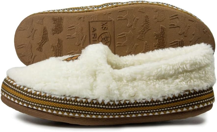 ARIAT 男女兼用 子供用 インドア/アウトドア フリース裏地 クッション ソフト 快適 プラッシュ アクリル スナグル スリッポ