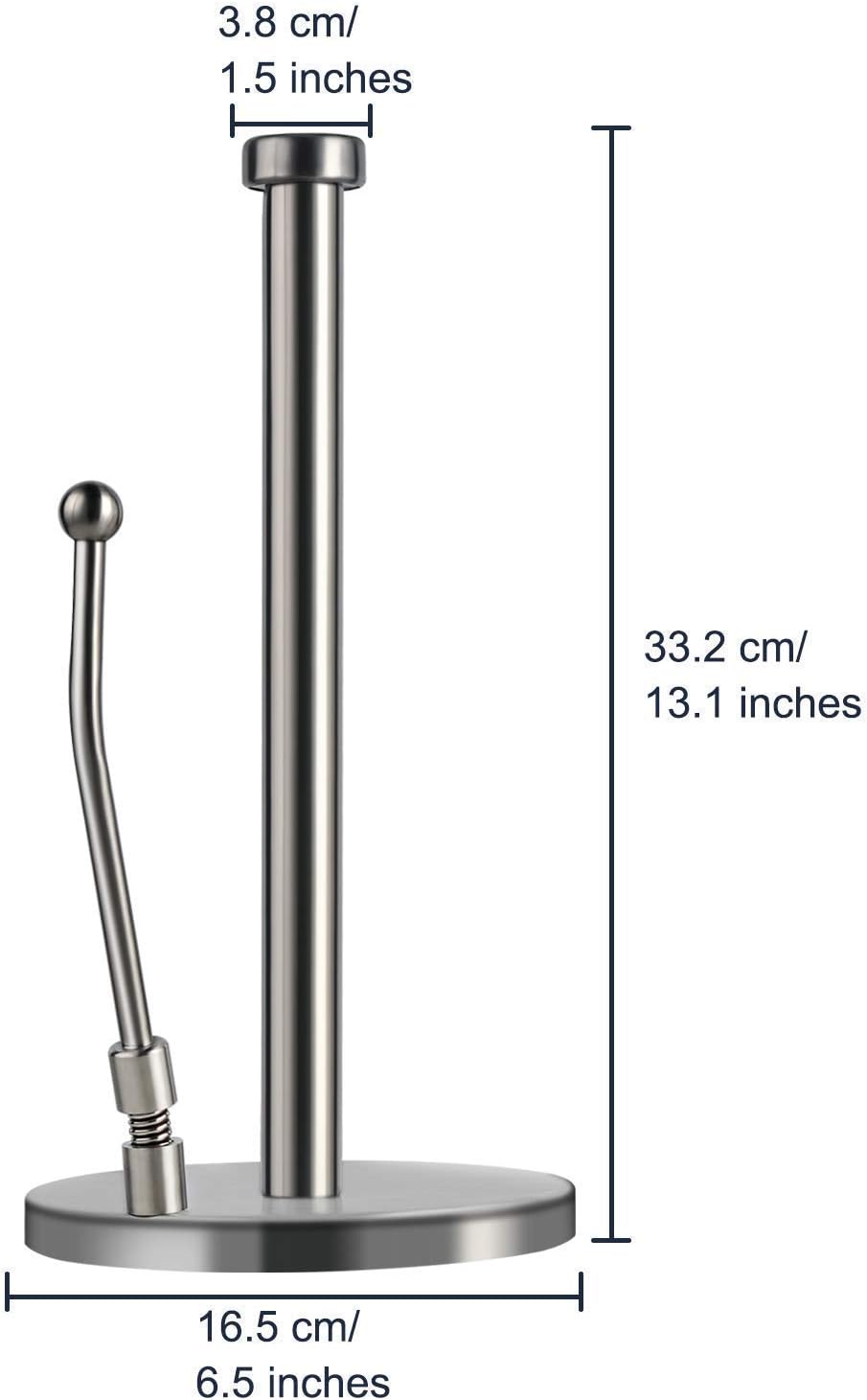 SMARTAKE 2-Pack Corner Shower Caddies with SMARTAKE Standing Paper Towel Holder, Storage Organizer for Countertop Dining Table, Toilet, Dorm and Kitchen