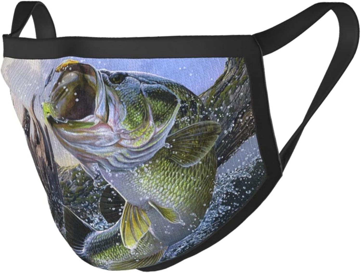Adult Black Border Masks Windproof Sports The Fisherman Caught Diving bass Mask Face Masks Mouth