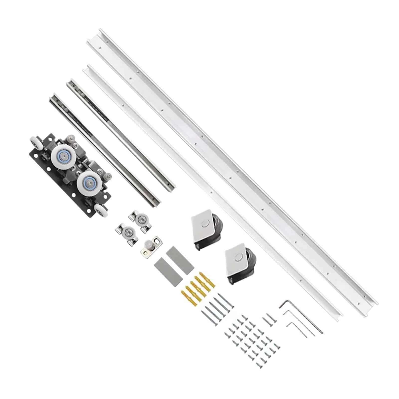 Riel deslizante de cajón, riel amortiguador bidireccional para puerta de baño, accesorios de hardware de madera