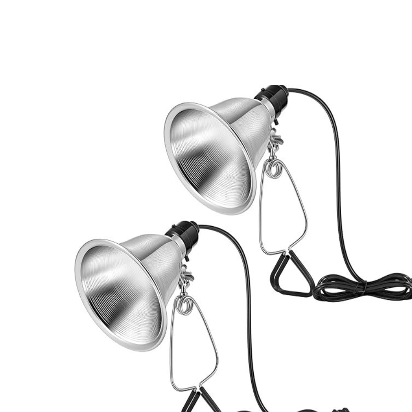 2Pcs Reptile Heat Lamp Holder with Clip