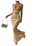 Women's Two Piece Outfits Twist Front Halter Cami Tops and Skirt Summer Set