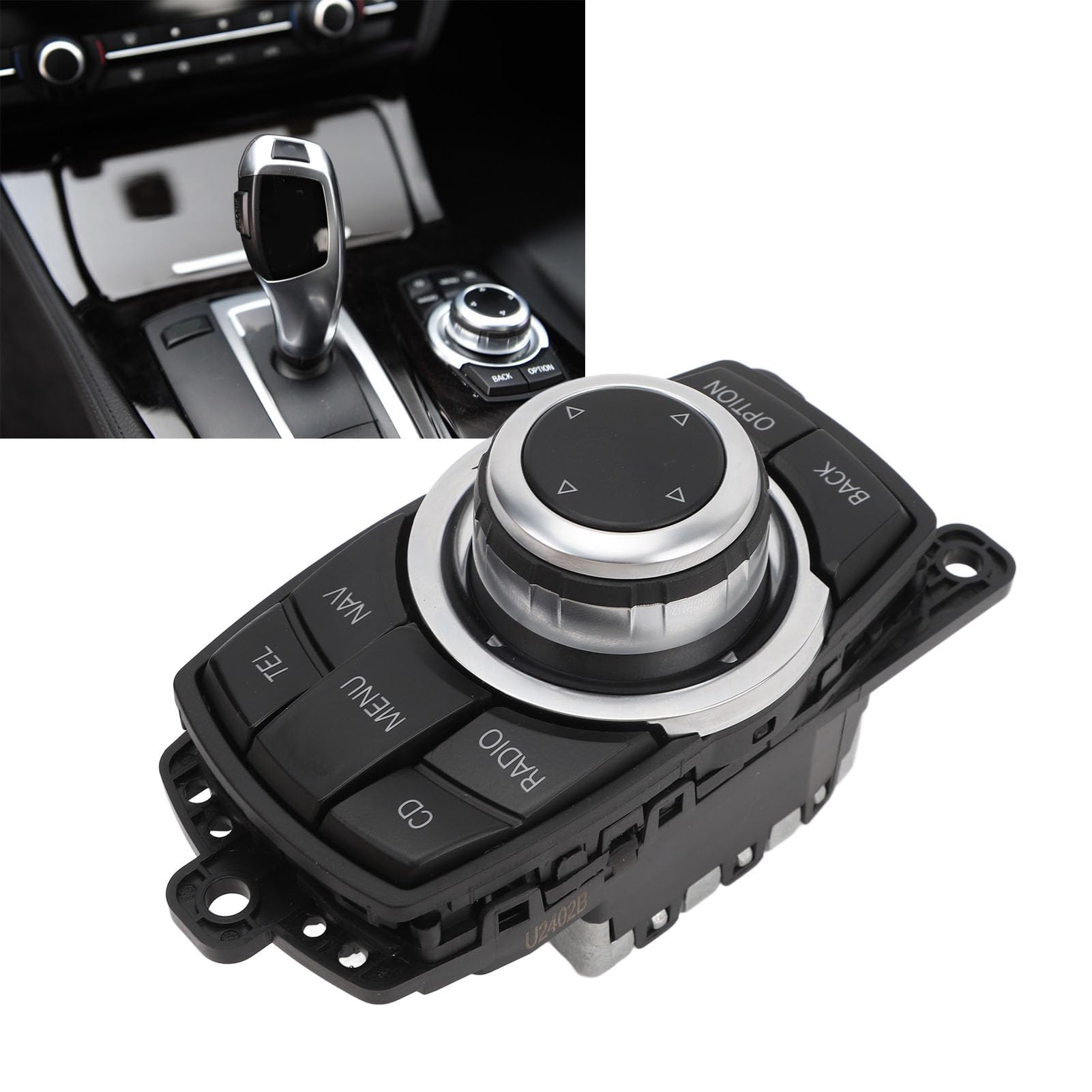 Akozon Center Console Multimedia Controlador de Navegación de 10 Pines Interruptor de Perilla Ratón para 5 Series F07 GT F10 F11 2008-2011 y 7 Series F01 F02 F03 F04 2008-2012-OEM: 9206444
