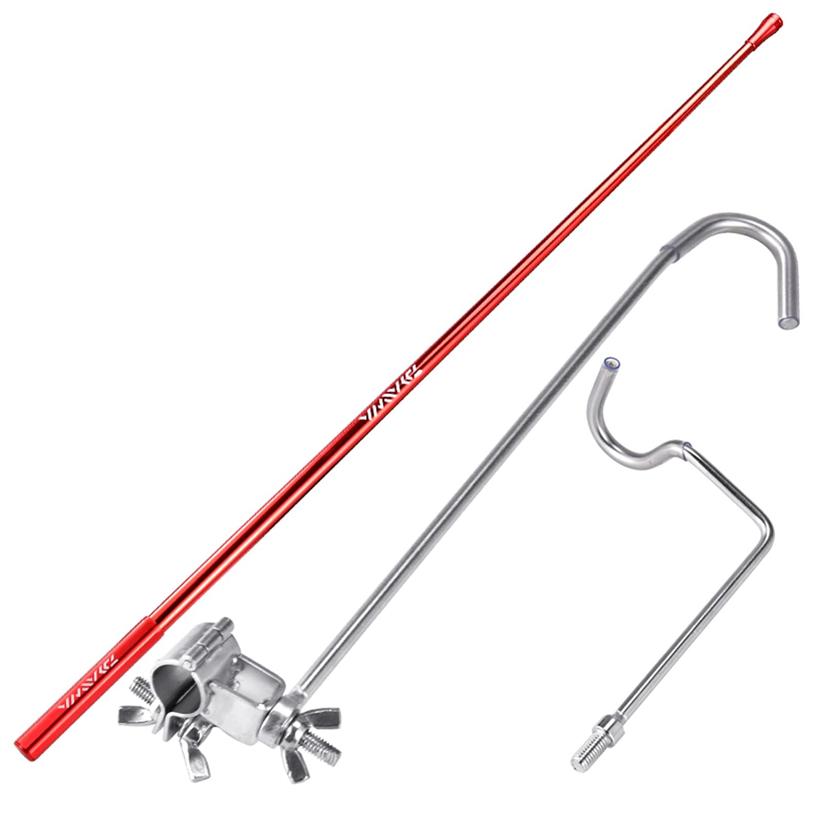 Soporte para caña de pescar vertical Rodilla de pescar izquierda / derecha soporte cabeza cabeza torreta marco varilla de acero inoxidable Soporte de cortaurna cabeza trasera colgando accesorios de pe
