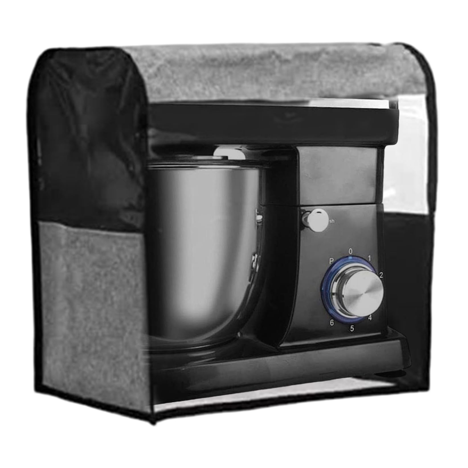 Coperchio per mixer con supporto Coperchio per mixer antipolvere ispessito da 14x9x14 pollici con tasche e finestra trasparente per vari accessori per elettrodomestici da cucina