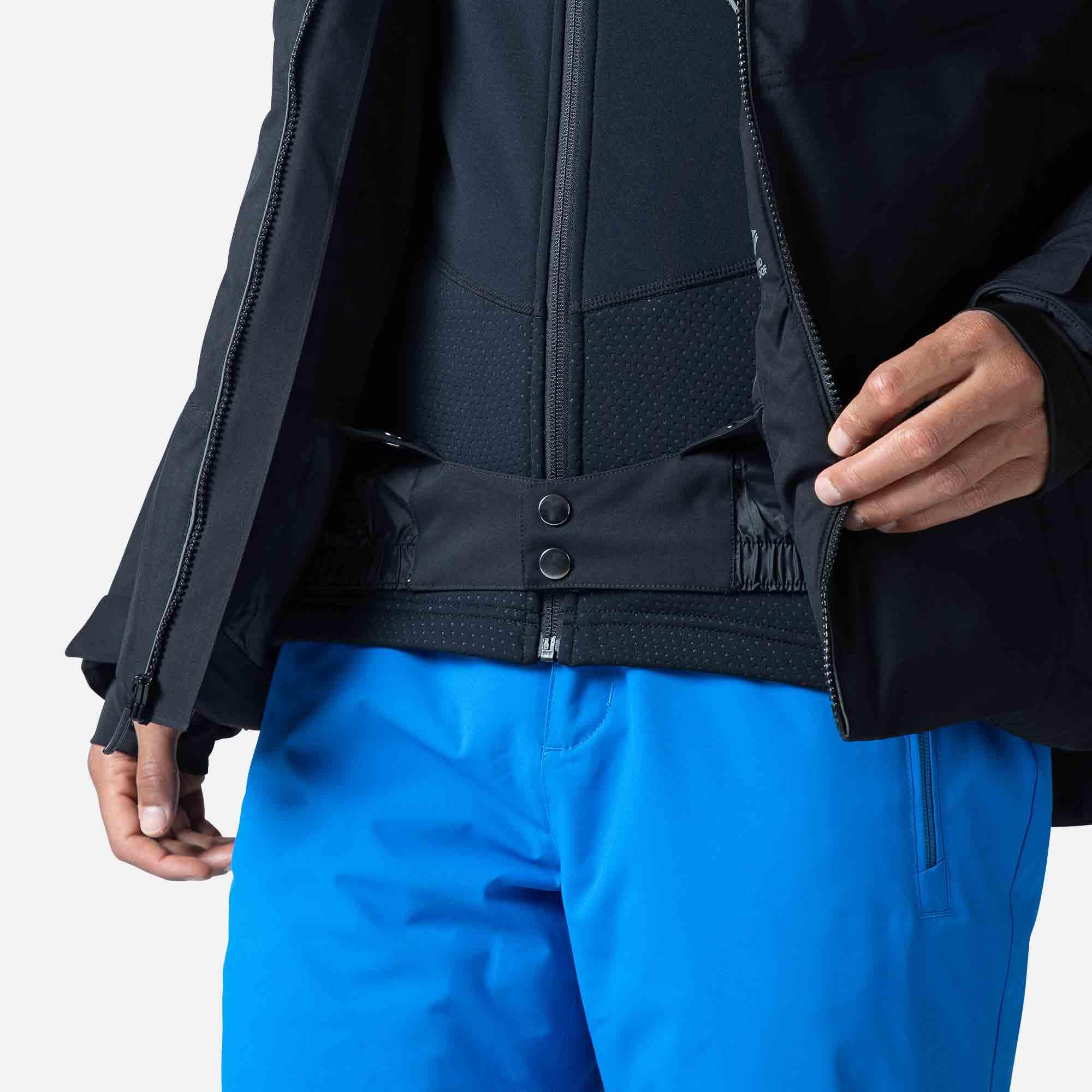 Rossignol Kurtki narciarskie Mężczyźni Siz Veste de Ski Imperméable Respirante Coupe Classique Isolée avec Capuche Amovible (1 w zestawie)
