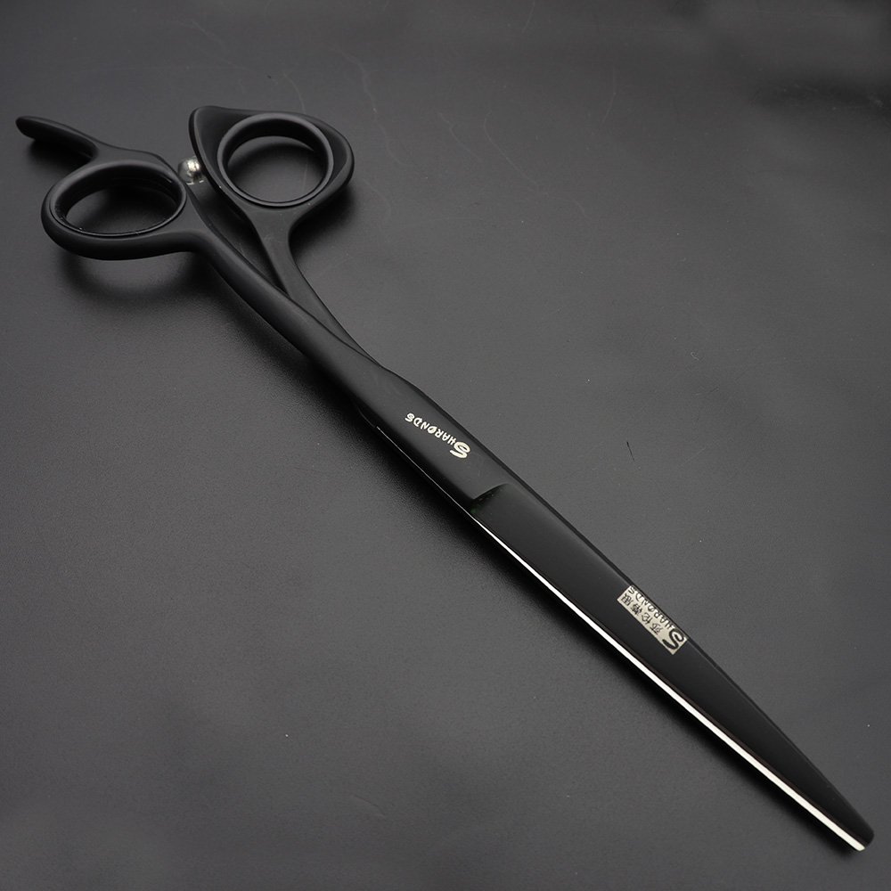 Sharonds 6.0 inch Hairdressing Scissors Hairstyle Studio Salon high-end Hairdressing Scissors Hair Styling Scissors Made Slim Design (Black) - Image 3