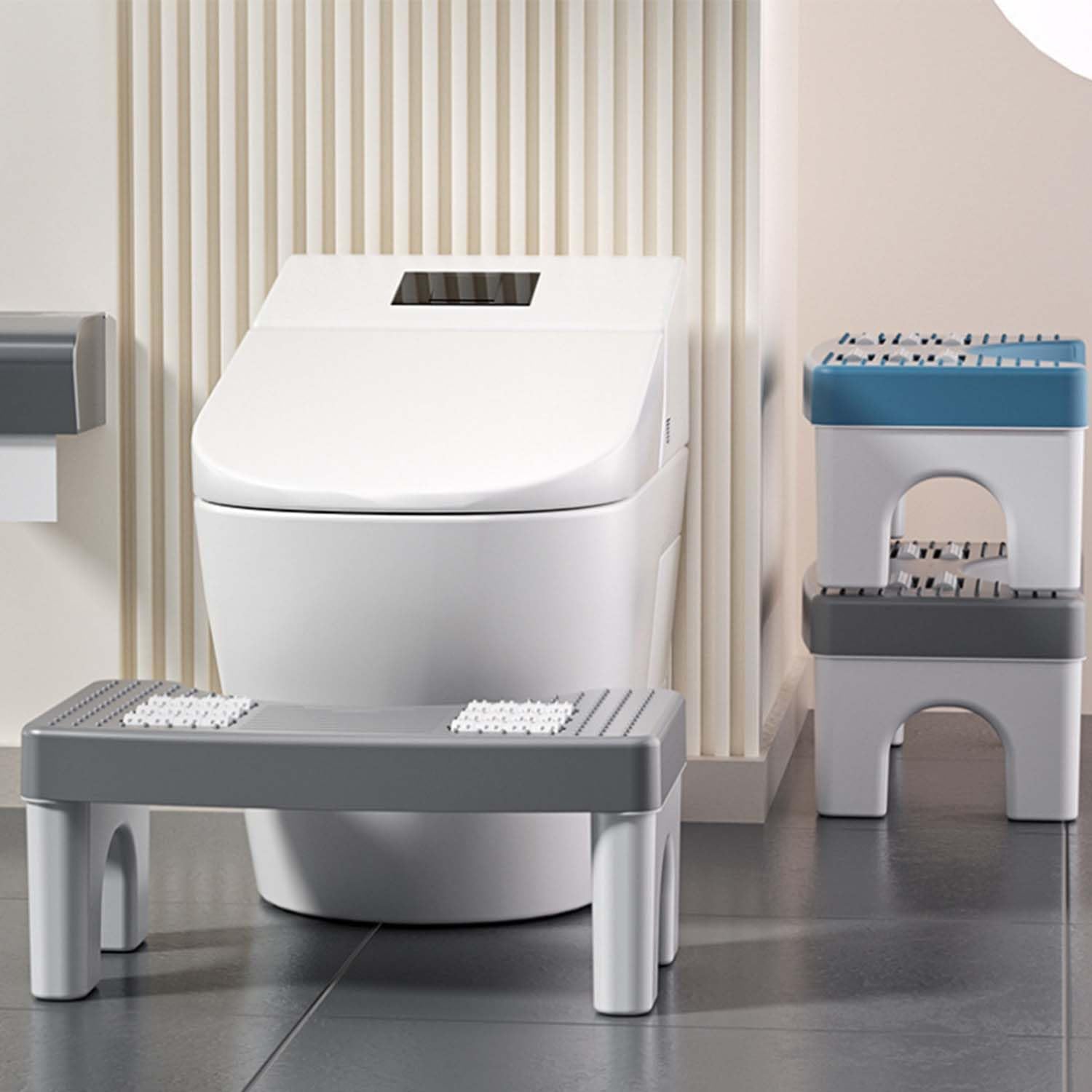 Sgabello Per Wc Ergonomico, Sgabello Da Toilette, Sgabello Da Bagno Fisiologico, Per Adulti Antiscivolo, Scientifico, Lenitivo Intestinale Previene Emorroidi, Costipazione, Flatulenza