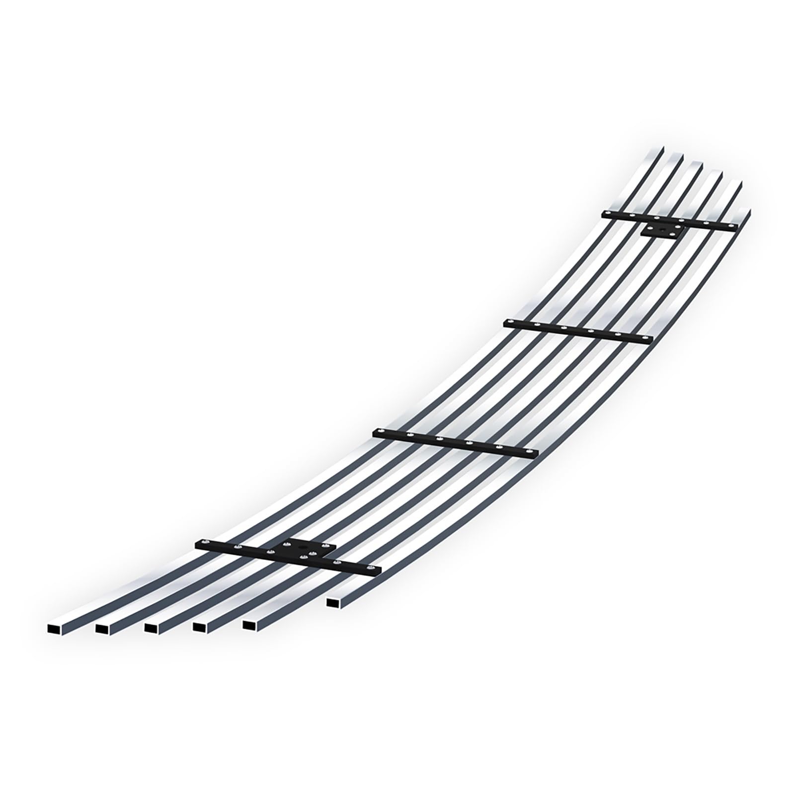 Parrilla WFLNHB Negro Chrome 2 Piezas Parrilla Del Radiador Superior E Inferior Negra Para Ford Fusion / Mondeo 2013-2016 - Fácil Instalación Grille Ford 2013 2016