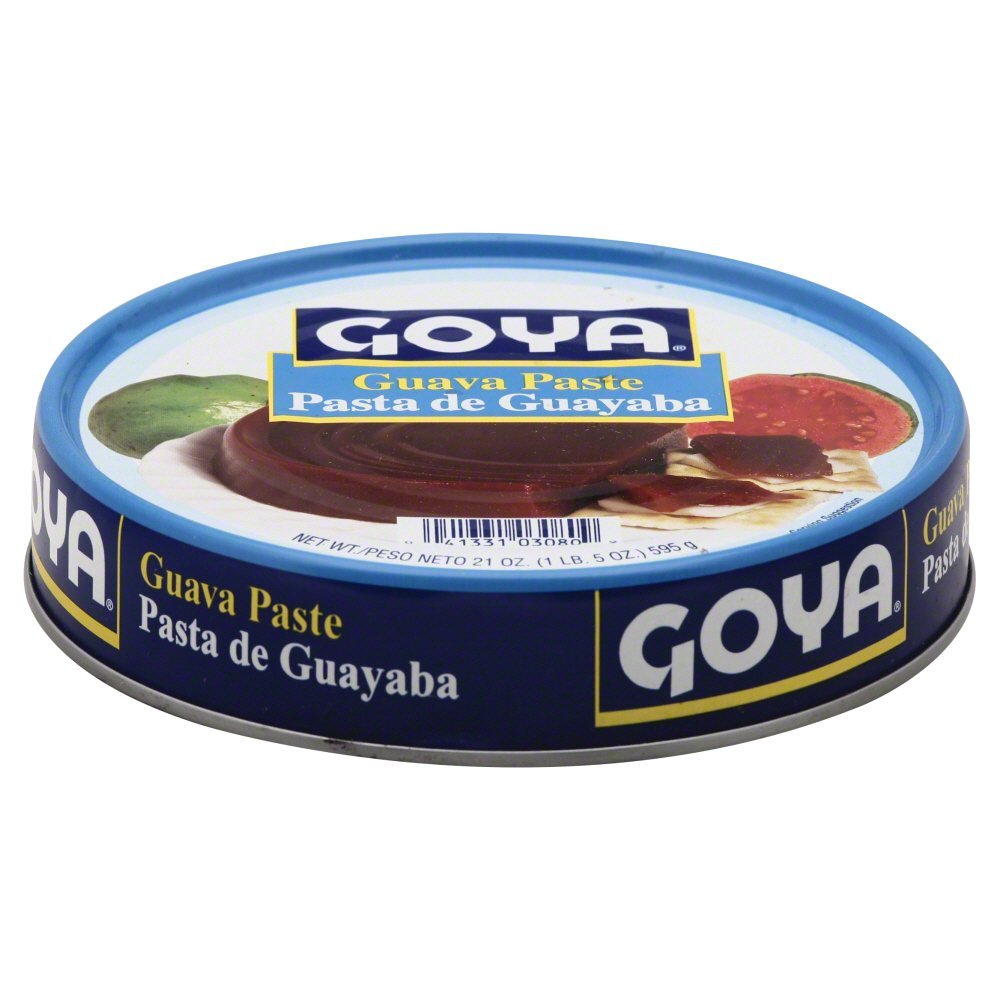 Goya Guava Puree Paste , Guava Jelly for Breakfast Pastries, Guava Concentrate Jam Made With Guava Pulp, Pasta de Guava, Latin Cooking and Baking Kitchen Staple, 21 oz Cans, Pack of 4