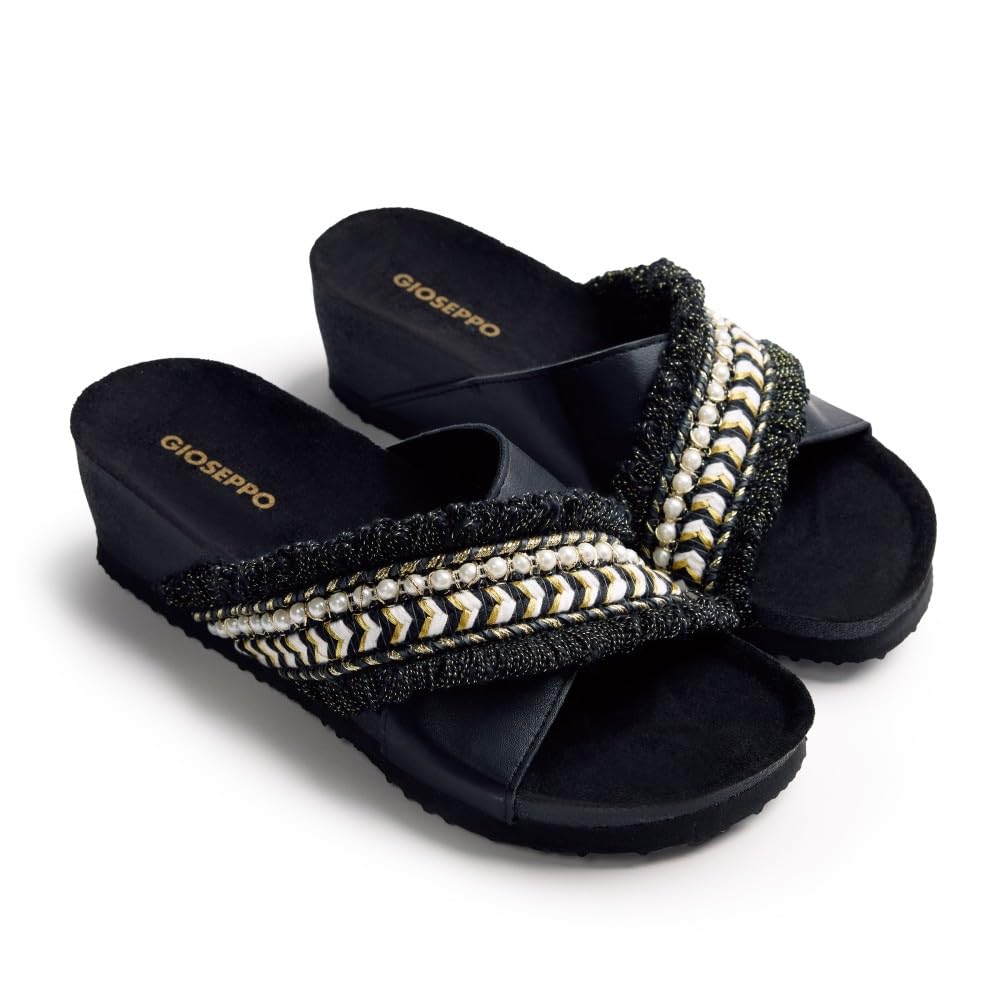 GIOSEPPO Wadena, Women's Open Heel, Black, 41 EU