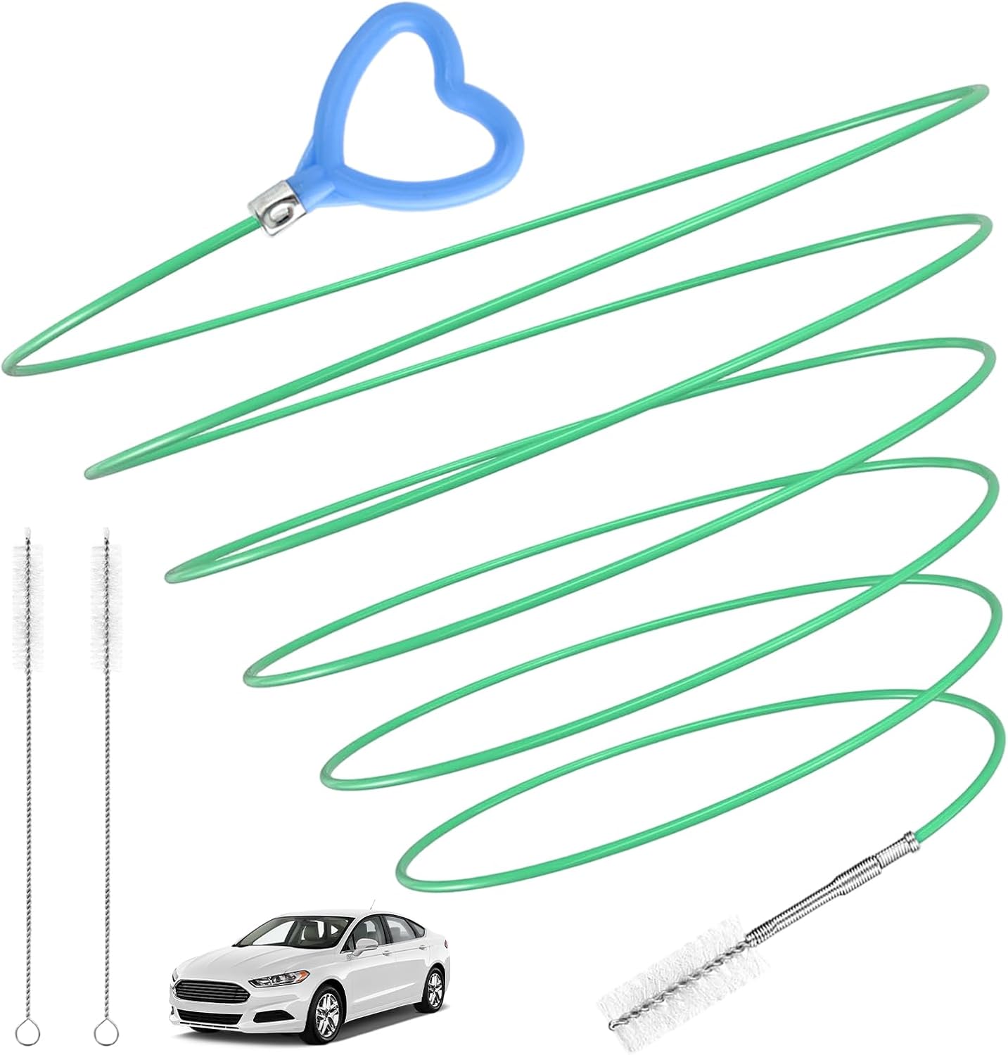 120inch Auto Sunroof Drain Cleaning Tool, | Extra-Long Pipe Cleaner for Clogged Car Windshields, Sewers & Refrigerator Drains Drain Brush Extra Long Pipe Cleaners
