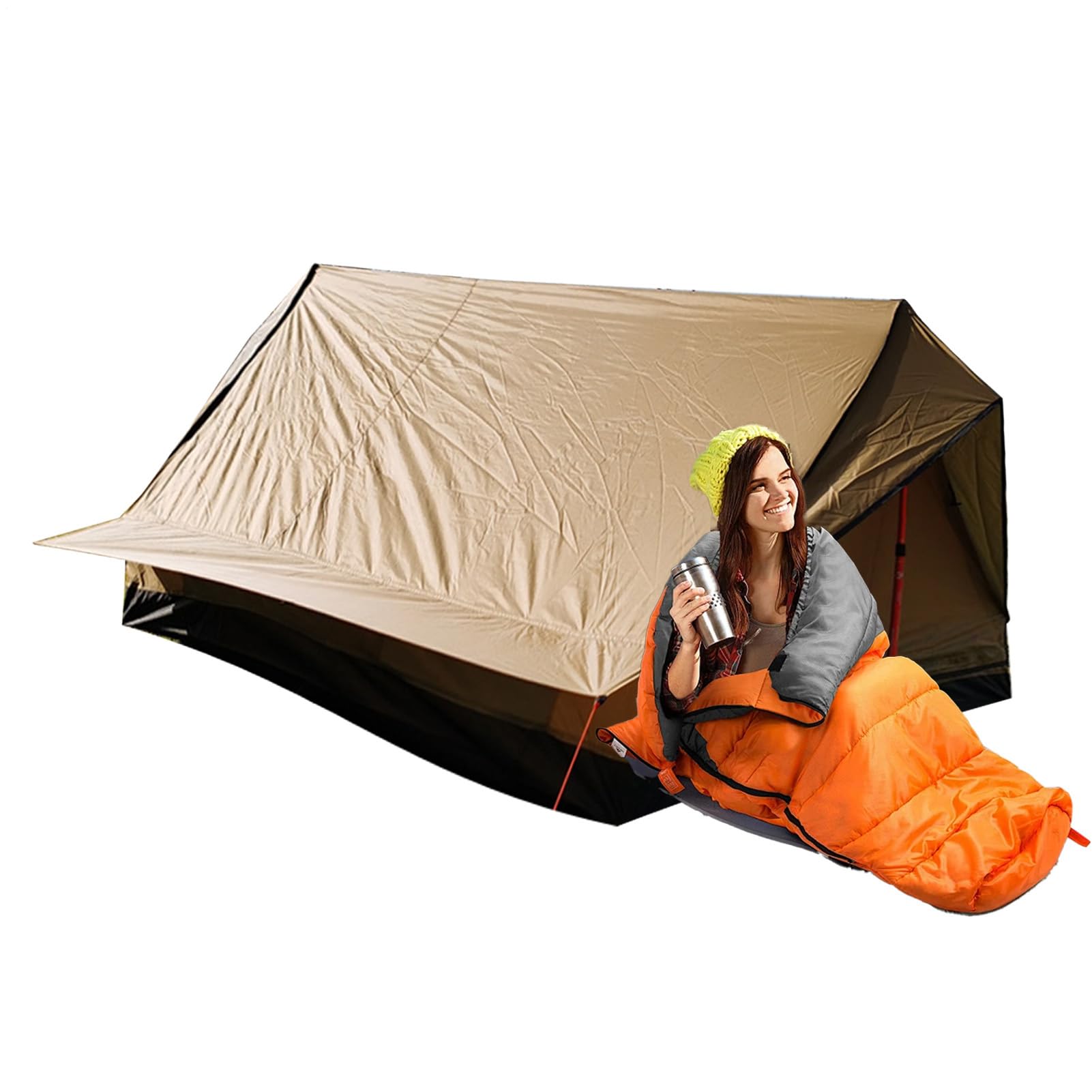 Tende Da Campeggio Outdoor Impermeabile Antivento Multifunzionale | Leggero Trekking Campeggio Escursionismo Attrezzatura Sopravvivenza Avventura Backpacking Natura Selvaggia