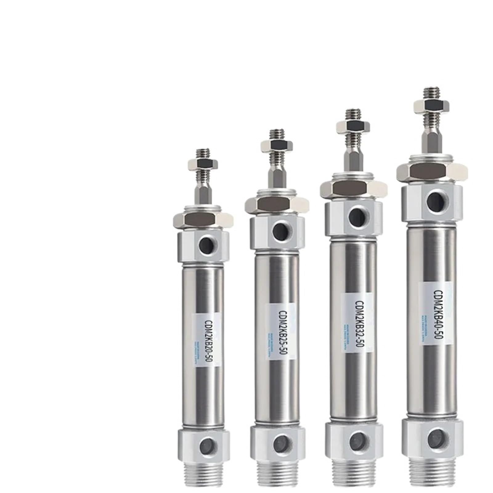 Cylindre pneumatique hexagonal anti-rotation CDM2KB 32mm 300mm acier inoxydable