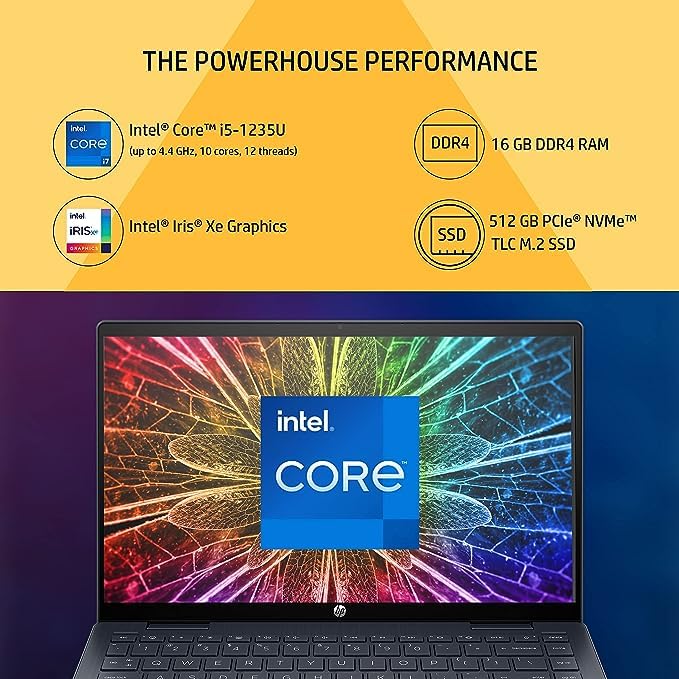 Image of HP Pavilion x360, 12th Gen Intel Core i5-1235U 16GB RAM /512GB SSD 14-inch(35.6 cm) FHD,14-ek0078TU / /