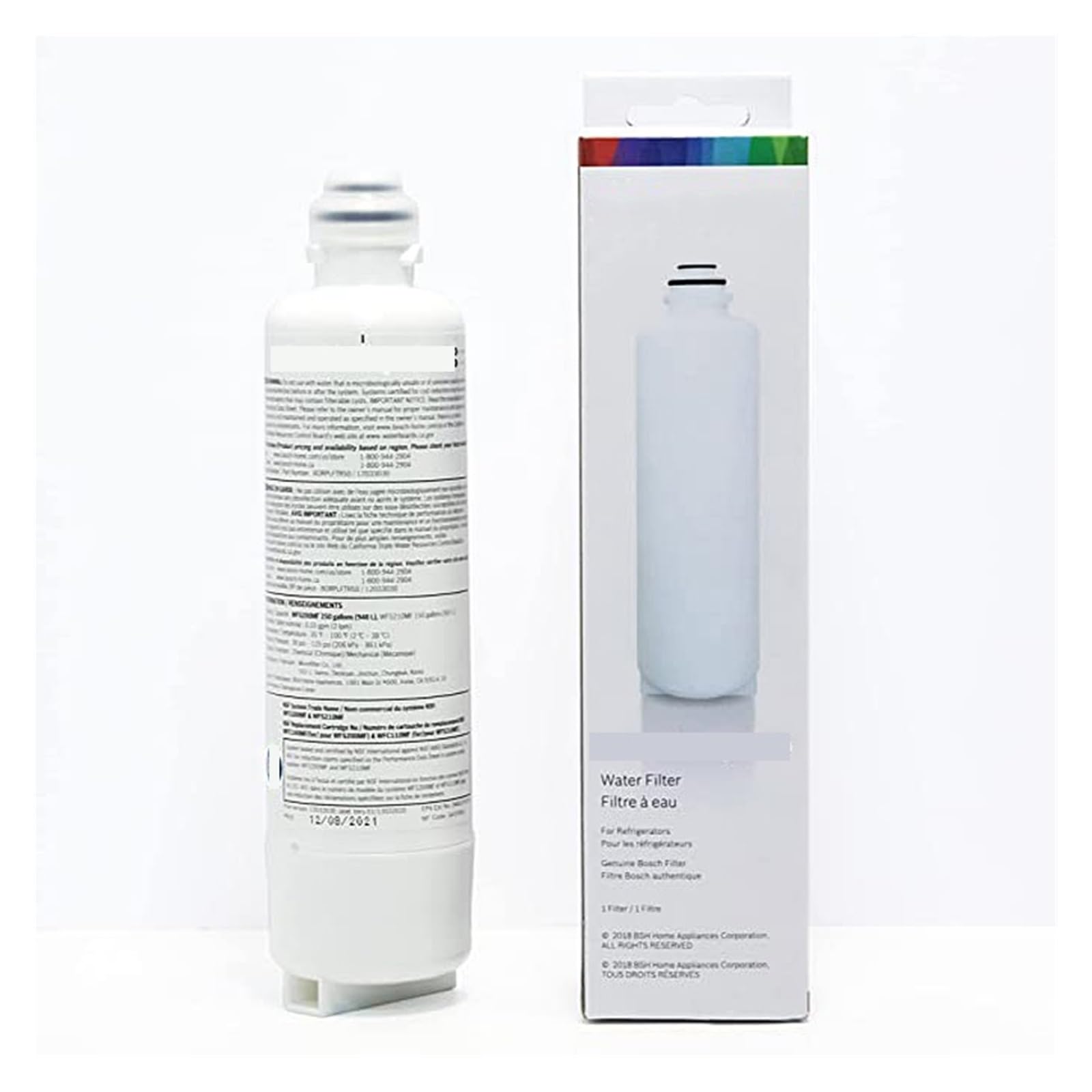 Filtro di Ricambio for Purificatore d'Acqua for Frigorifero, Compatibile con Bosch, BORPLFTR55, RA450022, REPLFLTR55 Ultra Clarity PRO(10pcs)