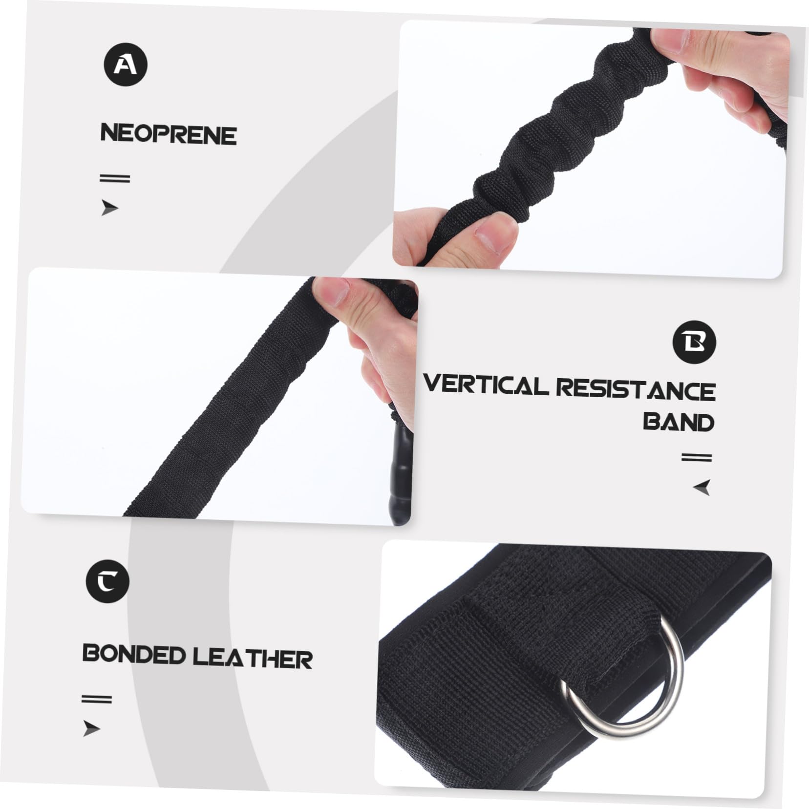 ABOOFAN Allenatore Basket con Cinghie Elastiche per Salto e Potenziamento Gambe Strumento Pratico per Esercizi di Agilità e Condizionamento Adatto Tutti Atleti